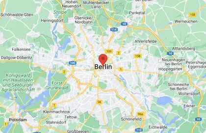 Karte von Berlin und Umgebung